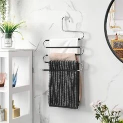 ACAZA Set Van 4 Broekenhangers - Voor 5 Broeken Per Stuk -Huishoudelijke Voorwerpen Winkel 1000073998 0102