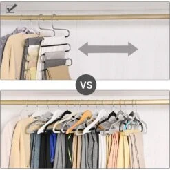 ACAZA Set Van 4 Broekenhangers - Voor 5 Broeken Per Stuk -Huishoudelijke Voorwerpen Winkel 1000073998 0103