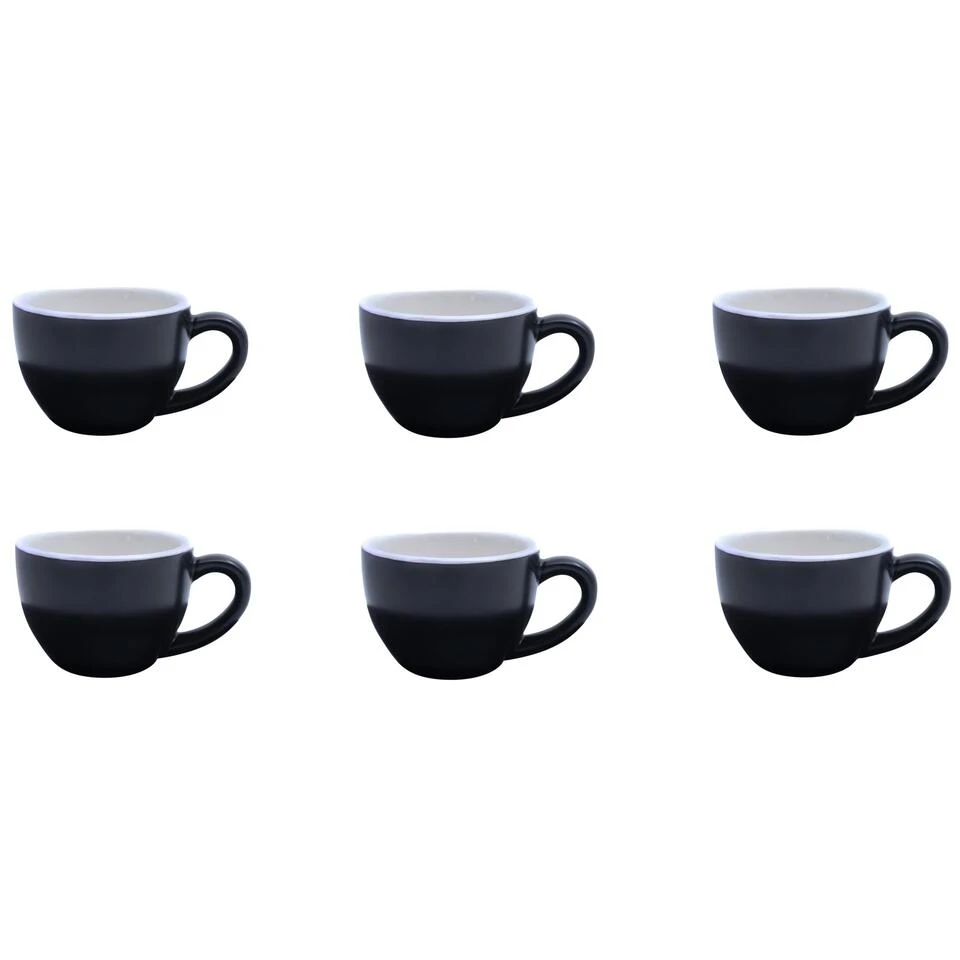Barista Innovations Nero - Espressokopje - Set Van 6 - 75ml - Mat Zwart 1 Barista Innovations Nero - Espressokopje - Set Van 6 - 75ml - Mat Zwart
