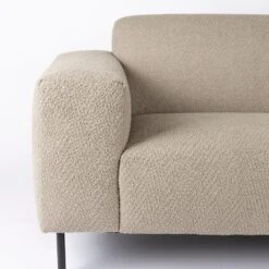 Puur Sylvia 2,5-zits Bank - Stof - Taupe -Huishoudelijke Voorwerpen Winkel 1000074294 0103