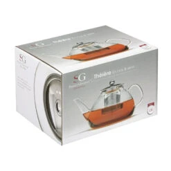 Secret De Gourmet - Theepot - Glas/rvs - Met Filter - 1300 Ml -Huishoudelijke Voorwerpen Winkel 1000074738 0102
