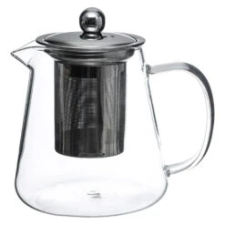 Secret De Gourmet - Theepot - Glas/rvs - Met Filter - 800 Ml