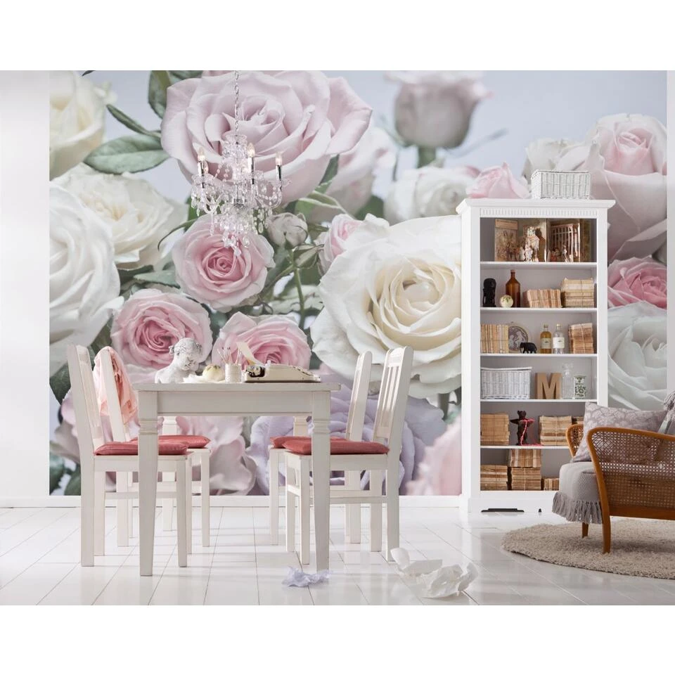 Komar Fotobehang - Floraison - Roze, Lila Paars En Wit - 368 X 254 Cm - 611002 2 Komar Fotobehang - Floraison - Roze, Lila Paars En Wit - 368 X 254 Cm - 611002 - Afbeelding 2