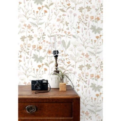 ESTAhome Behang - Veldbloemen - Groen En Terracotta Roze - 53 Cm X 10,05 M 7 ESTAhome Behang - Veldbloemen - Groen En Terracotta Roze - 53 Cm X 10,05 M -Huishoudelijke Voorwerpen Winkel 1000075309 0103