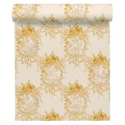 A.S. Creation A.S. Création Behang - Bloemen - Goud En Crème Beige - 53 Cm X 10,05 M - AS -Huishoudelijke Voorwerpen Winkel 1000075391 0102