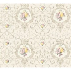 A.S. Creation A.S. Création Behang - Barokprint - Zandkleurig - 53 Cm X 10,05 M - AS-343912