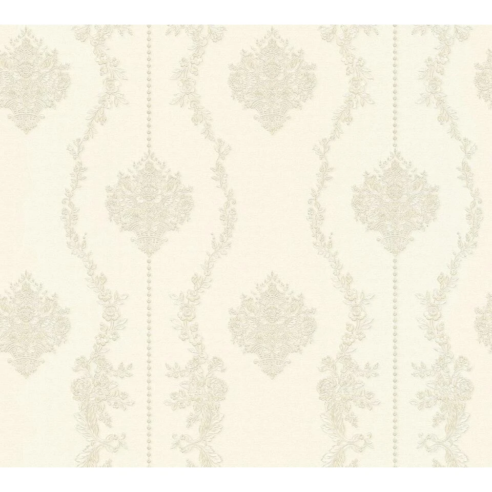 A.S. Creation A.S. Création Behang - Barokprint - Grijs Wit - 53 Cm X 10,05 M - AS-344933 2 A.S. Creation A.S. Création Behang - Barokprint - Grijs Wit - 53 Cm X 10,05 M - AS-344933 - Afbeelding 2