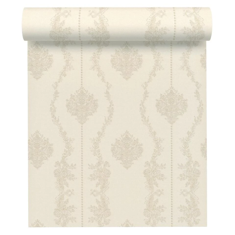A.S. Creation A.S. Création Behang - Barokprint - Grijs Wit - 53 Cm X 10,05 M - AS-344933 3 A.S. Creation A.S. Création Behang - Barokprint - Grijs Wit - 53 Cm X 10,05 M - AS-344933 - Afbeelding 3
