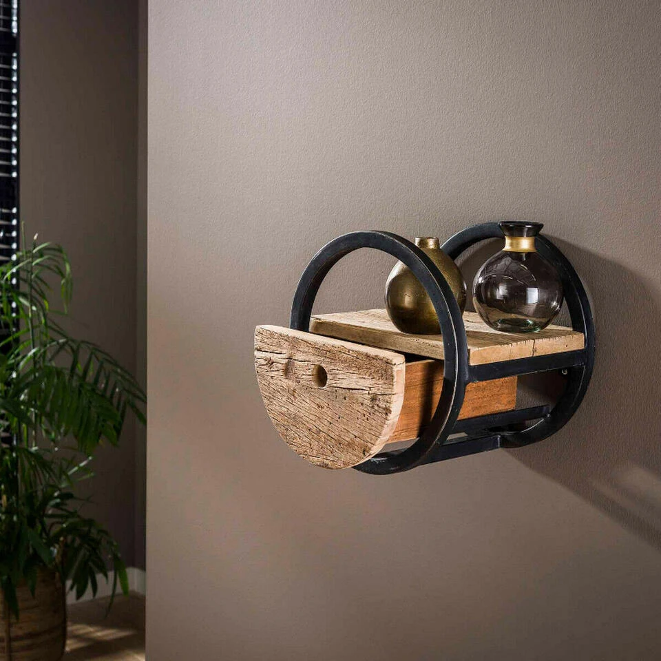 Wandschap Hardy Met - Hout - Bruin 3 Wandschap Hardy Met - Hout - Bruin - Afbeelding 3