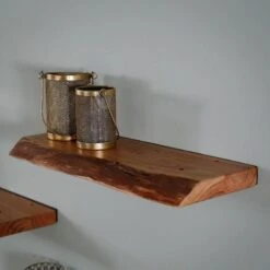 Wandplank Edwin 60cm - Hout - Bruin 7 Wandplank Edwin 60cm - Hout - Bruin -Huishoudelijke Voorwerpen Winkel 1000076618 0103