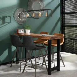 Barstoel Jill Kuip - Lederlook - Bruin 7 Barstoel Jill Kuip - Lederlook - Bruin -Huishoudelijke Voorwerpen Winkel 1000076859 0103