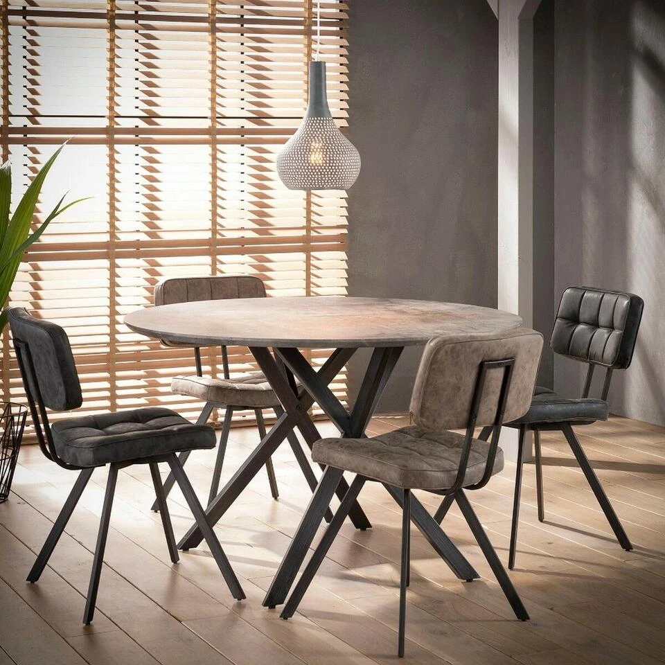 Max Eetkamerstoel - Lederlook - Zwart 4 Max Eetkamerstoel - Lederlook - Zwart - Afbeelding 4