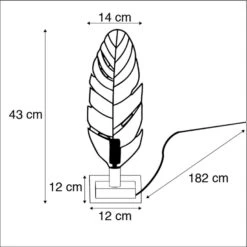 QAZQA Art Deco Tafellamp Brons Met Marmeren Voet - Leaf -Huishoudelijke Voorwerpen Winkel 1000078763 0103