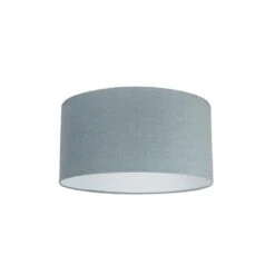 QAZQA Stoffen Lampenkap Lichtblauw 50/50/25