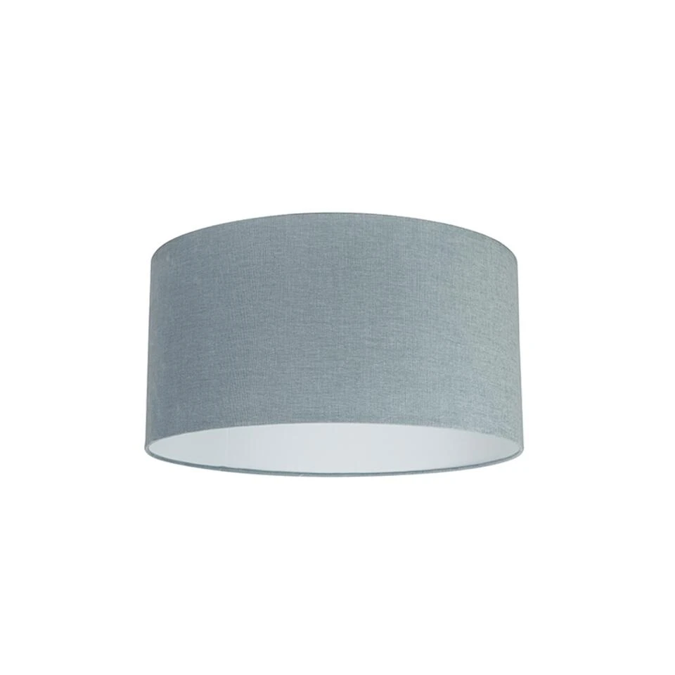 QAZQA Stoffen Lampenkap Lichtblauw 50/50/25 1 QAZQA Stoffen Lampenkap Lichtblauw 50/50/25