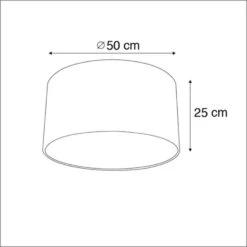 QAZQA Velours Lampenkap Pauw Groen 50/50/25 Gouden Binnenkant 6 QAZQA Velours Lampenkap Pauw Groen 50/50/25 Gouden Binnenkant -Huishoudelijke Voorwerpen Winkel 1000078801 0102