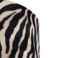 QAZQA Velours Lampenkap Zebra Dessin 40/40/40 Gouden Binnenkant -Huishoudelijke Voorwerpen Winkel 1000078805 0103