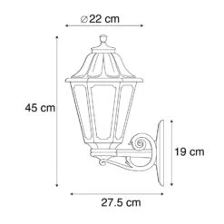 QAZQA Landelijke Buitenwandlamp Zwart IP44 - Anna 6 QAZQA Landelijke Buitenwandlamp Zwart IP44 - Anna -Huishoudelijke Voorwerpen Winkel 1000078875 0102