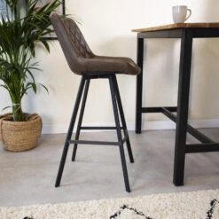 Set Van 2 Barkrukken Industrieel Juno Taupe Zithoogte 70 Cm Kunstleder 6 Set Van 2 Barkrukken Industrieel Juno Taupe Zithoogte 70 Cm Kunstleder -Huishoudelijke Voorwerpen Winkel 1000078929 0102