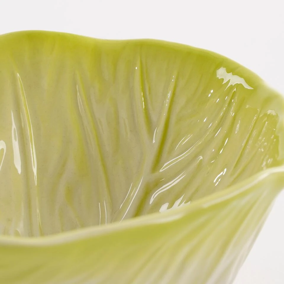 Mica Decorations Schaal Sla - L12 X B12 Cm - Keramiek - Lichtgroen 2 Mica Decorations Schaal Sla - L12 X B12 Cm - Keramiek - Lichtgroen - Afbeelding 2