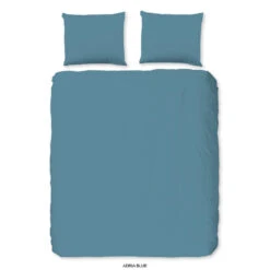 Good Morning Dekbedovertrek "uni Adria Blue" - Blauw - (200x220 Cm)