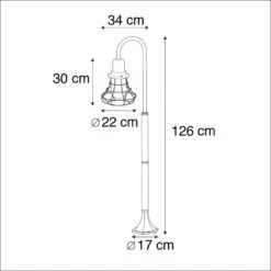 QAZQA Landelijke Buitenlamp Zwart IP44 - Moreno -Huishoudelijke Voorwerpen Winkel 1000080966 0102