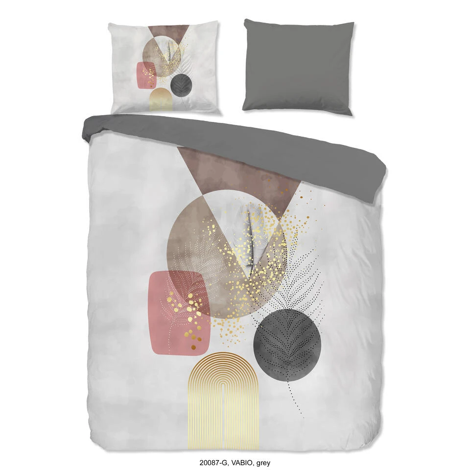 Good Morning Dekbedovertrek "Vabio" - Grijs - (240x220 Cm) 1 Good Morning Dekbedovertrek "Vabio" - Grijs - (240x220 Cm)