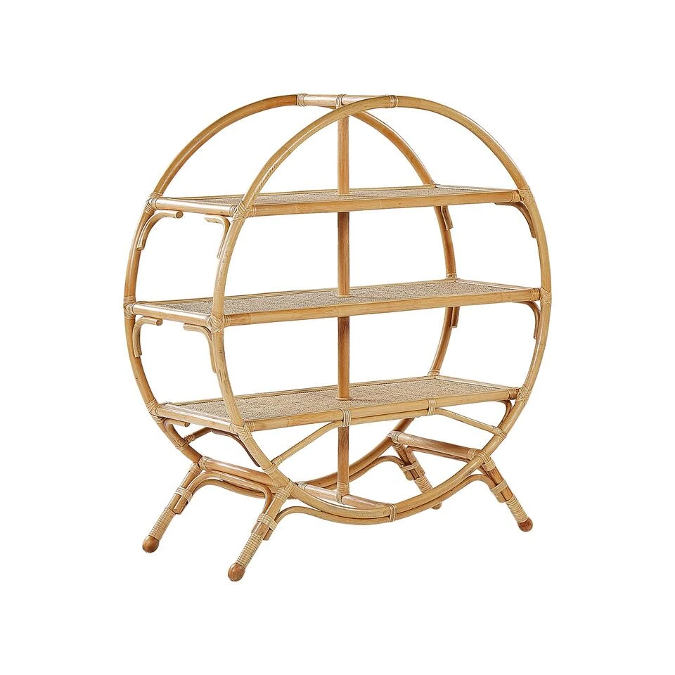 Beliani Boekenkast TUVALU II - Natuurlijk Rotan 1 Beliani Boekenkast TUVALU II - Natuurlijk Rotan