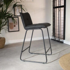 Set Van 2 Barkrukken Industrieel Jelle Antraciet Zithoogte 65 Cm Stof 6 Set Van 2 Barkrukken Industrieel Jelle Antraciet Zithoogte 65 Cm Stof -Huishoudelijke Voorwerpen Winkel 1000084479 0102