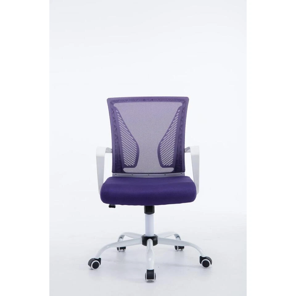 Clp Bureaustoel Tracy Frame Wit Paars 2 Clp Bureaustoel Tracy Frame Wit Paars - Afbeelding 2