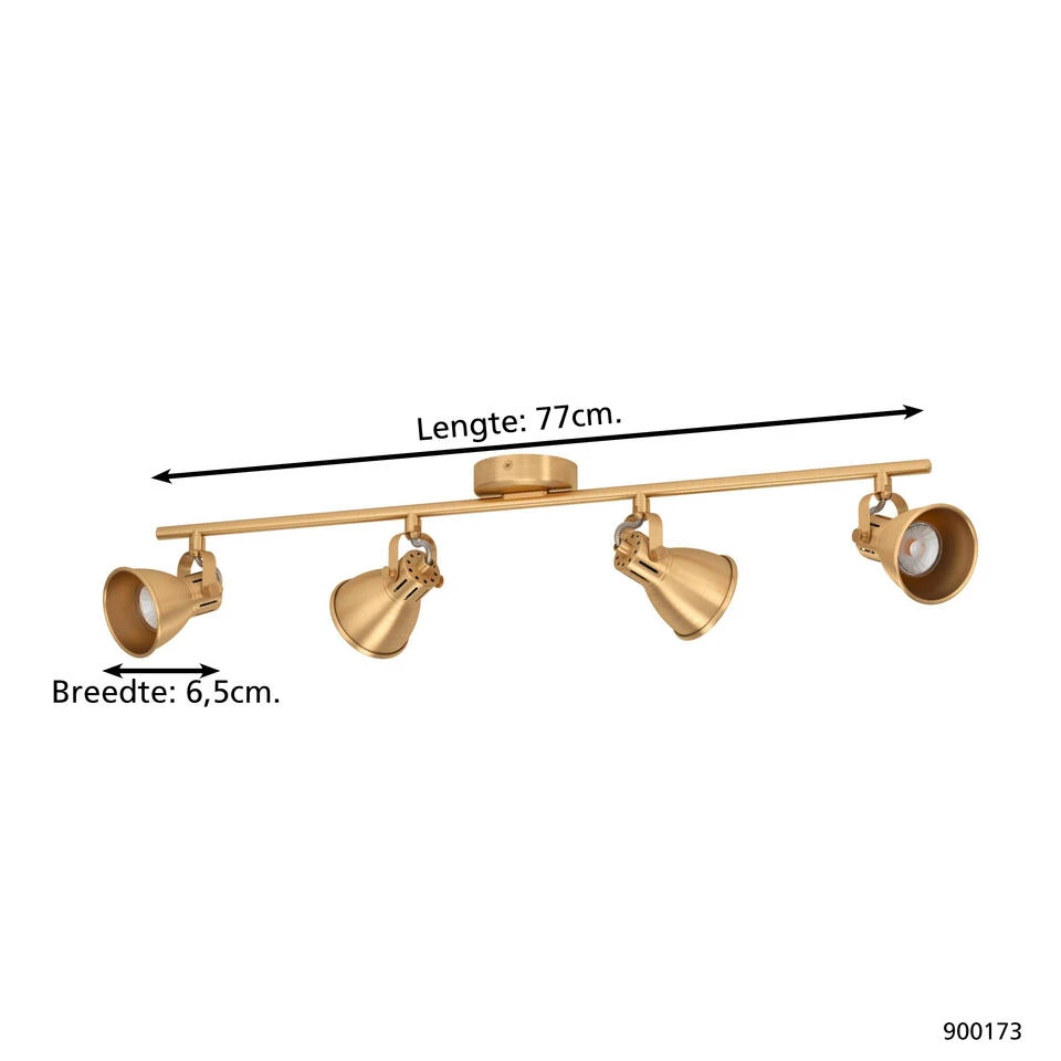 EGLO Seras Spot - GU10 - 77 Cm - Goud 4 EGLO Seras Spot - GU10 - 77 Cm - Goud - Afbeelding 4