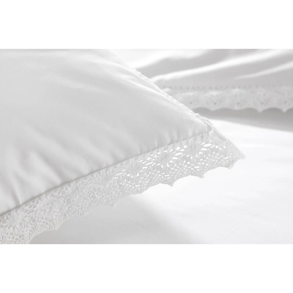 Papillon Dekbedovertrek Karel - 240x200/220 - Wit 3 Papillon Dekbedovertrek Karel - 240x200/220 - Wit - Afbeelding 3