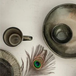 Dutch Rose Bord Diep 23,5 Cm Groen -Huishoudelijke Voorwerpen Winkel 1000086751 0103