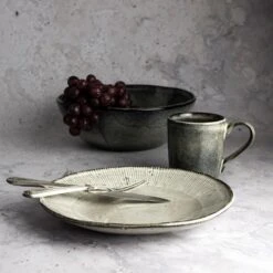 Dutch Rose Bord Diep 23,5 Cm Creme -Huishoudelijke Voorwerpen Winkel 1000086752 0103