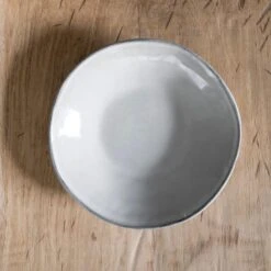 Dutch Rose Bord Diep 23,5 Cm Licht Grijs -Huishoudelijke Voorwerpen Winkel 1000086753 0102