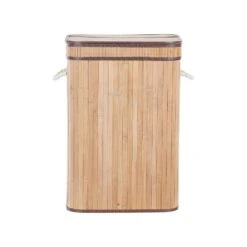 Beliani Wasmanden KALUTARA - Lichte Houtkleur Bamboehout