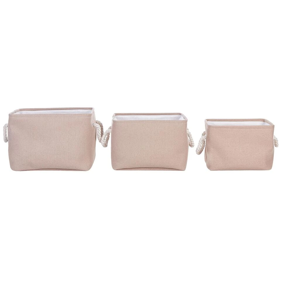 Beliani Mand DARQAB - Beige Polyester 1 Beliani Mand DARQAB - Beige Polyester