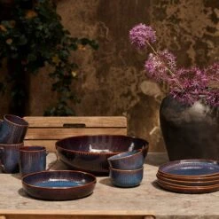 Dutch Rose Sapphire Bord Diep 23 Blauw -Huishoudelijke Voorwerpen Winkel 1000087943 0103