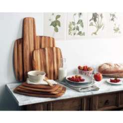 Teakhaus Elegant Collection - Serveerplank Hout Vierkant 30x30cm -Huishoudelijke Voorwerpen Winkel 1000088143 0111