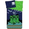 Minecraft Dekbedovertrek Sssleep Tight - 140 X 200 + 70 X 90 Cm - Katoen