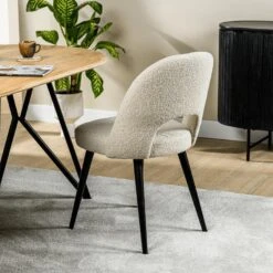 Devin Eetkamerstoel Teddy - Stof - Bruin 6 Devin Eetkamerstoel Teddy - Stof - Bruin -Huishoudelijke Voorwerpen Winkel 1000089903 0102