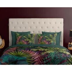 Good Morning Dekbedovertrek "Marina" - Groen - (200x220 Cm) -Huishoudelijke Voorwerpen Winkel 1000091356 0110