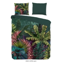 Good Morning Dekbedovertrek "Marina" - Groen - (200x220 Cm)