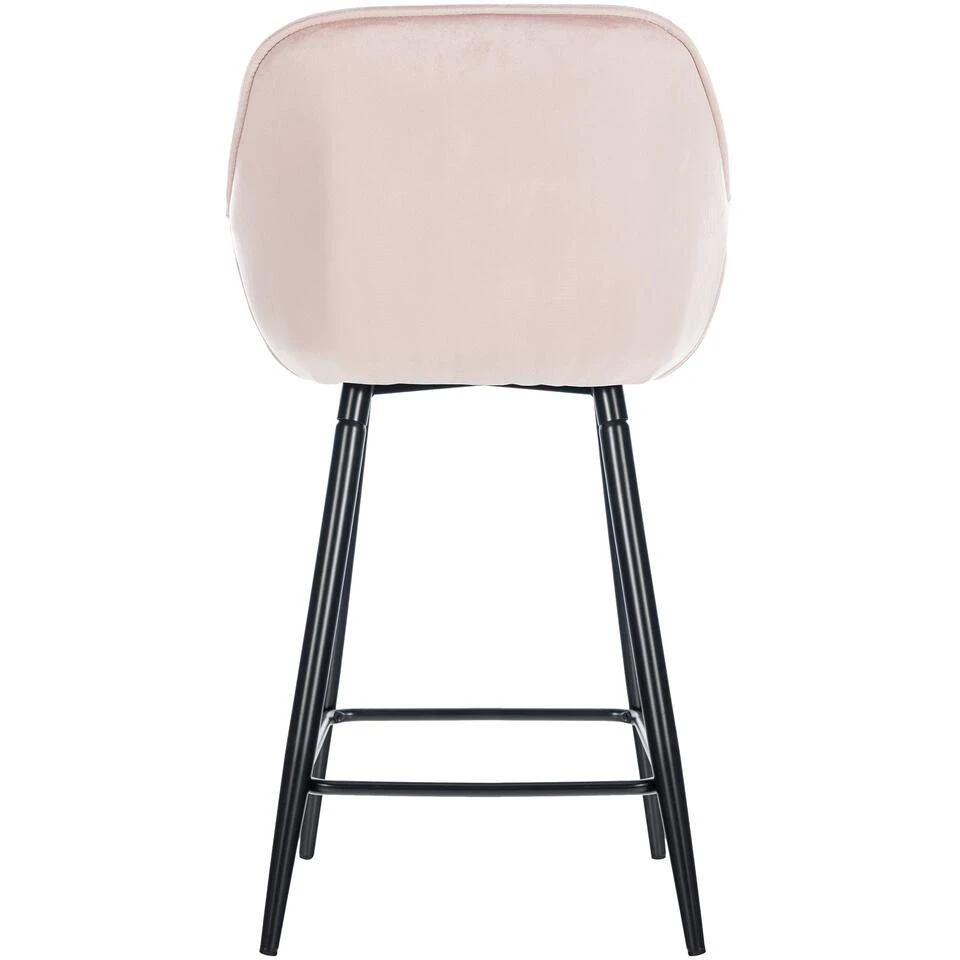 CLP Set Van 2 Barkrukken Gibson Velvet Roze 3 CLP Set Van 2 Barkrukken Gibson Velvet Roze - Afbeelding 3