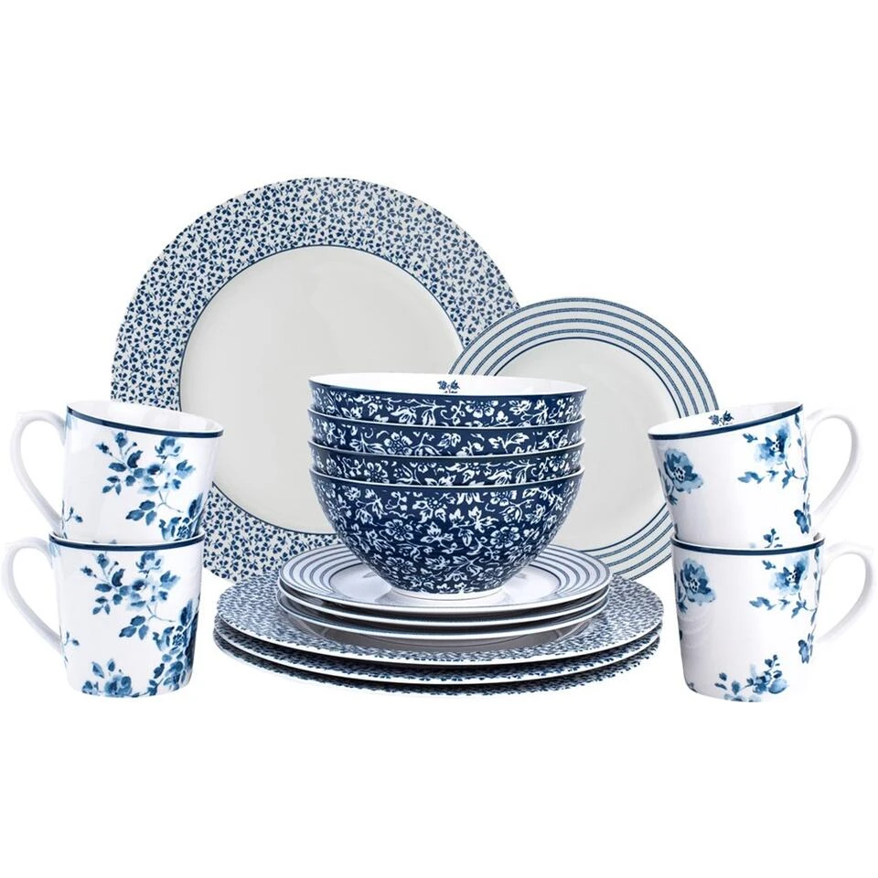 Laura Ashley Giftset 16 Delig Dinnerset 2 Laura Ashley Giftset 16 Delig Dinnerset - Afbeelding 2