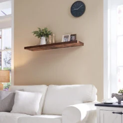 ACAZA Boekenplank Van 100 Cm Lang - Industrieel Design - Vintage Bruin -Huishoudelijke Voorwerpen Winkel 1000093284 0103