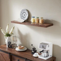 ACAZA Boekenplank Van 140 Cm Lang - Industrieel Design - Vintage Bruin 7 ACAZA Boekenplank Van 140 Cm Lang - Industrieel Design - Vintage Bruin -Huishoudelijke Voorwerpen Winkel 1000093285 0103