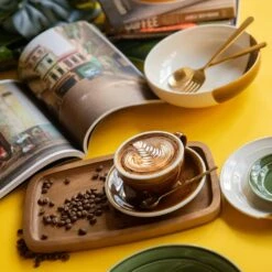 Egg Espressokop Met Schotel - Set Van 2 - 80ml - Caramel 7 Egg Espressokop Met Schotel - Set Van 2 - 80ml - Caramel -Huishoudelijke Voorwerpen Winkel 1000093502 0103