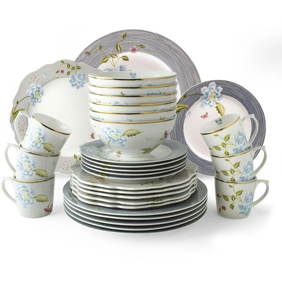 Laura Ashley Set 30 Delig Servies Assorti 2 Laura Ashley Set 30 Delig Servies Assorti - Afbeelding 2