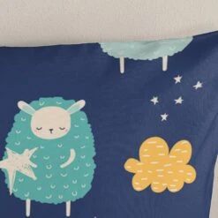 Good Morning Dekbedovertrek "Sheep" - Multi - (120x150 Cm) -Huishoudelijke Voorwerpen Winkel 1000094450 0103